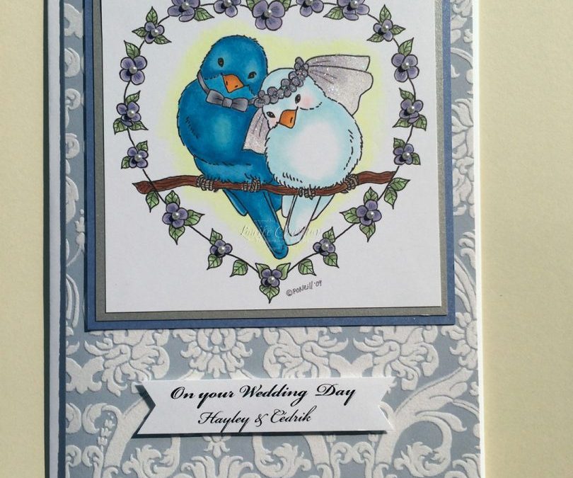 Love Birds Coloured card